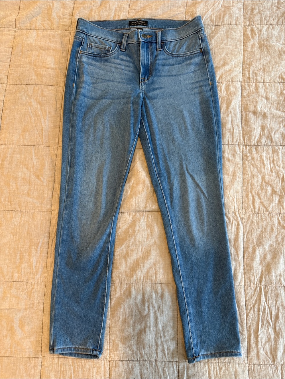 Banana Republic Light Blue Super Stretch Leggings Fit Jean